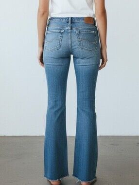 Tilt Classic Huntington Flare Blue Denim Jeans - Size 3 LONG